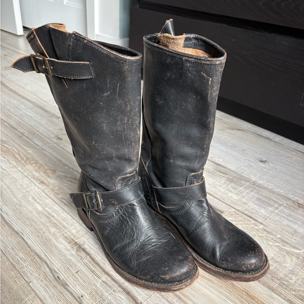 Freebird distressed moto Boots